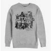 Outlet 👏 Star Wars Star Collage Crew Sweatshirt 🔔 -Star Wars Clothing Sales 16042445 hi
