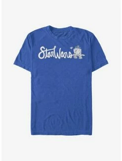 Hot Sale 🔥 Star Wars Cursive R2-D2 T-Shirt 🎉 -Star Wars Clothing Sales 16045071 hi