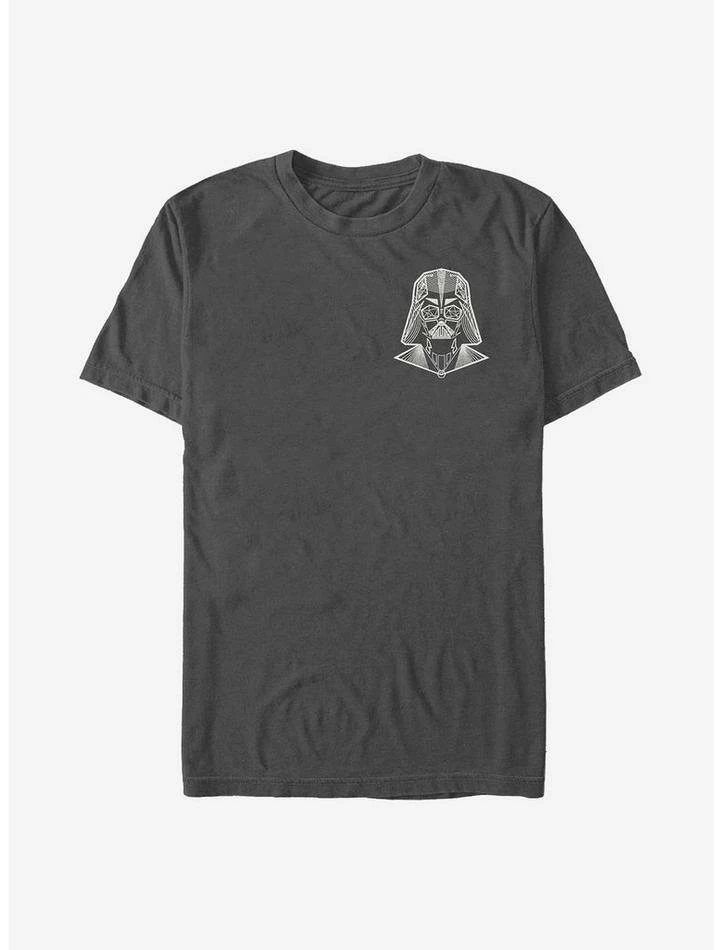 Budget ❤️ Star Wars Vader Geometric Badge T-Shirt ⭐ 3 Budget ❤️ Star Wars Vader Geometric Badge T-Shirt ⭐