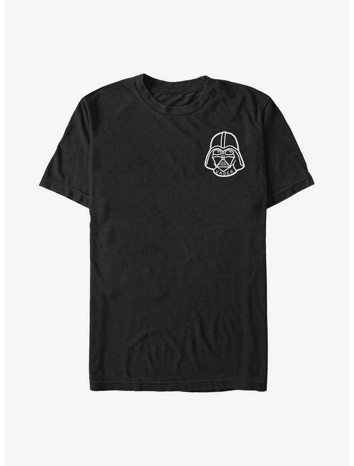 Best Sale ❤️ Star Wars Vader Outline Badge T-Shirt ⭐ 3 Best Sale ❤️ Star Wars Vader Outline Badge T-Shirt ⭐