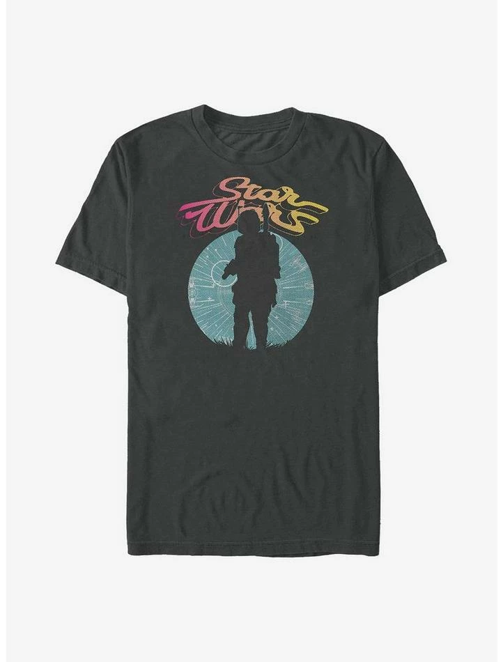 Budget 🔔 Star Wars Boba Fett Silhouette T-Shirt ❤️ 5 Budget 🔔 Star Wars Boba Fett Silhouette T-Shirt ❤️ - Image 3