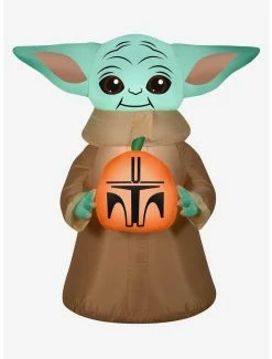 Hot Sale 👍 Star Wars The Mandalorian The Child Pumpkin Inflatable Décor ✔️