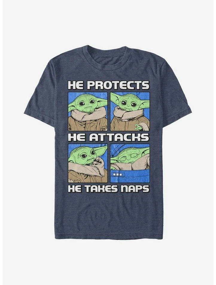 Best Pirce 🤩 Star Wars The Mandalorian The Child Protect Attack Nap T-Shirt ⌛ 3 Best Pirce 🤩 Star Wars The Mandalorian The Child Protect Attack Nap T-Shirt ⌛