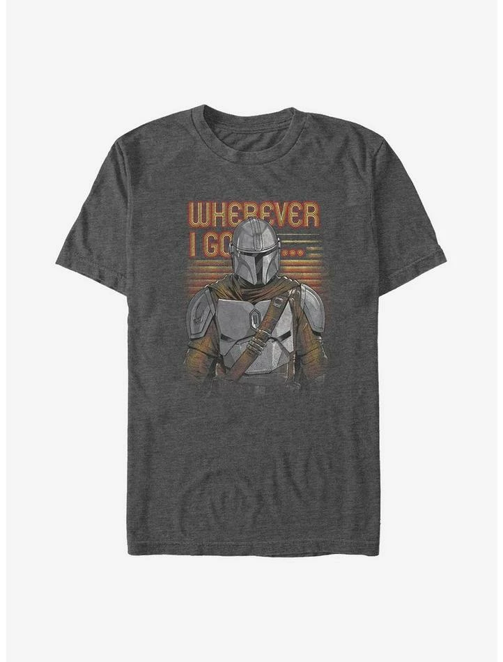 Outlet ⭐ Star Wars The Mandalorian Wherever I Go... T-Shirt ⭐ 3 Outlet ⭐ Star Wars The Mandalorian Wherever I Go... T-Shirt ⭐