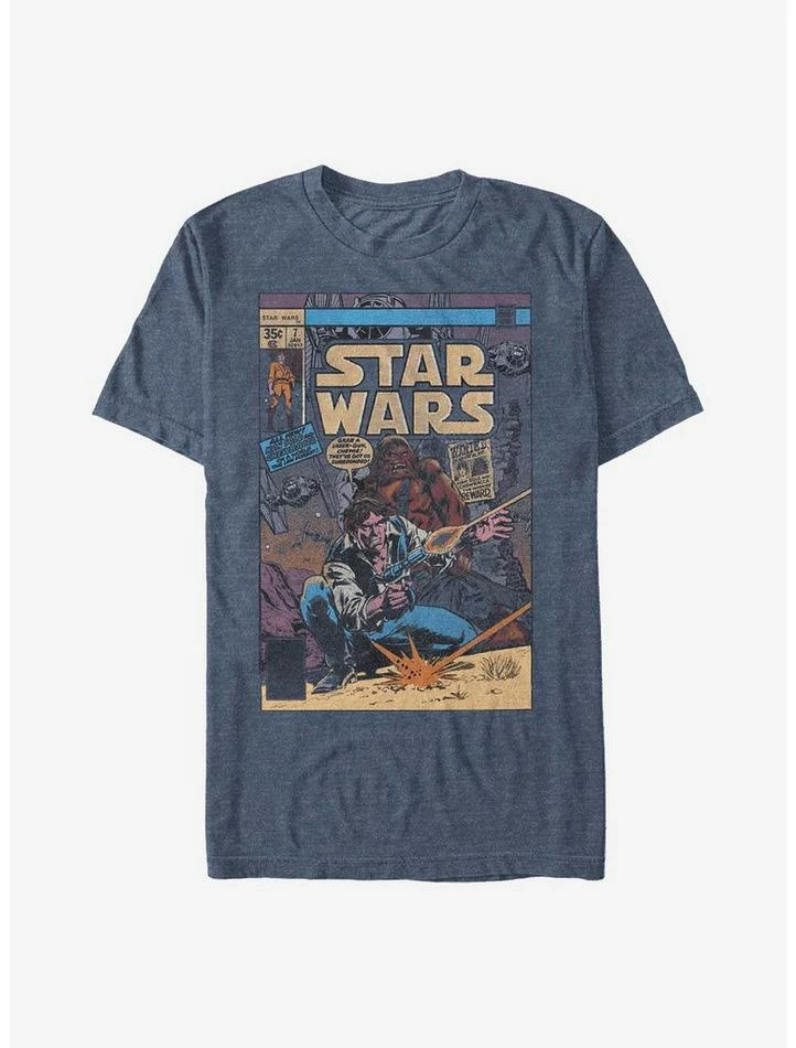 Buy 🛒 Star Wars Han Solo & Chewbacca Comic Poster T-Shirt 🎁 3 Buy 🛒 Star Wars Han Solo & Chewbacca Comic Poster T-Shirt 🎁