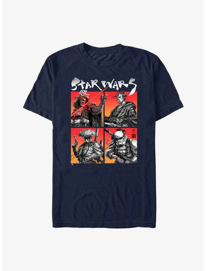 New ⌛ Star Wars: Visions Four Corner Panels T-Shirt 🤩 6 New ⌛ Star Wars: Visions Four Corner Panels T-Shirt 🤩 - Image 4