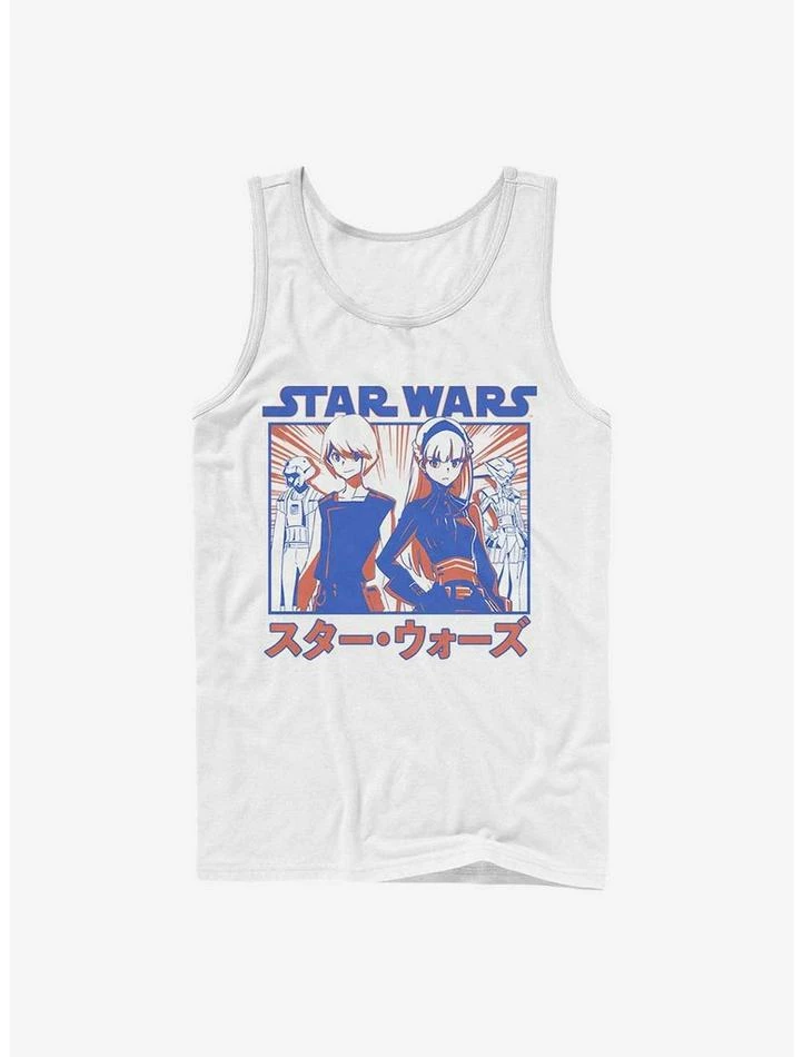 Discount ๐ Star Wars: Visions The Twins Anime Tank Top ๐ 3 Discount ๐ Star Wars: Visions The Twins Anime Tank Top ๐