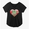 Best Pirce 🎁 Star Wars The Mandalorian The Child Heart 👧 Girls Plus Size T-Shirt ✨ -Star Wars Clothing Sales 16833224 hi