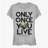 Coupon 🥰 Star Wars Only Once You Live Yoda 👧 Girls T-Shirt 😉 -Star Wars Clothing Sales 16879912 hi