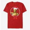 Best Sale 🎁 Star Wars: The Rise Of Skywalker C-3Po 🍬 Candy Cane T-Shirt ✔️ -Star Wars Clothing Sales 17114971 hi