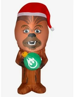 Best Sale 🛒 Star Wars Chewbacca Santa Hat Inflatable Decor 🤩