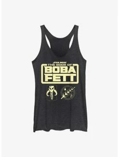 Best deal ⌛ Star Wars The Book Of Boba Fett Boba Fett Armor Logo 👧 Girls Tank Top ⭐