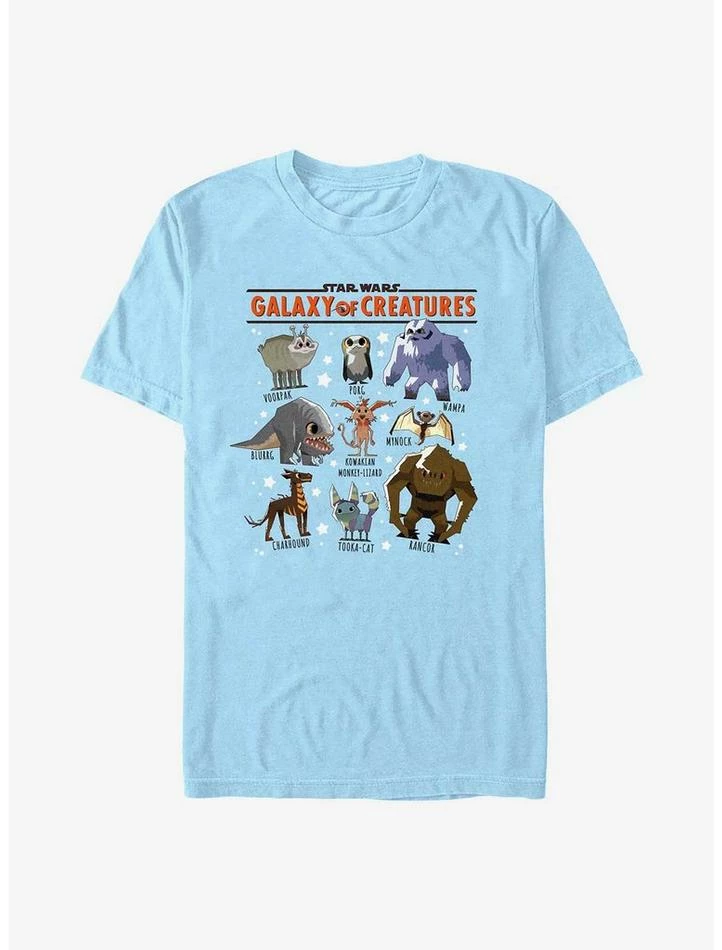 Budget 🎁 Star Wars: Galaxy Of Creatures Creature Textbook T-Shirt ⭐ 3 Budget 🎁 Star Wars: Galaxy Of Creatures Creature Textbook T-Shirt ⭐