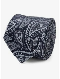 Best Pirce 🌟 Star Wars The Mandalorian Blue Paisley Tie 🤩