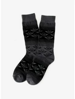 Best deal ✔️ Star Wars Yoda Black Charcoal Ombre Stripe 🧦 Socks 🥰