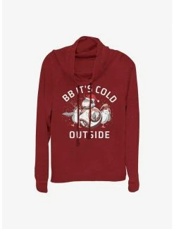 Budget 👏 Star Wars: The Last Jedi BB-8 Cold 👧 Girls Cowl Neck Long Sleeve Top 🤩