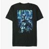 New 🥰 Star Wars The Mandalorian Big Mando Glow T-Shirt ✔️ -Star Wars Clothing Sales 18967194 hi