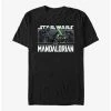 Outlet 🧨 Star Wars The Mandalorian Luke Skywalker vs Dark Troopers T-Shirt 🛒 -Star Wars Clothing Sales 18967794 hi