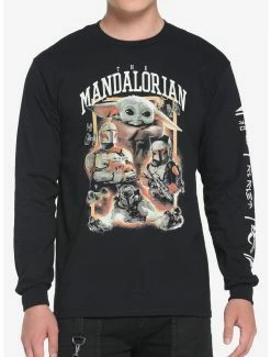 Best deal 😀 Star Wars The Mandalorian Photo Collage Long-Sleeve T-Shirt 🎉