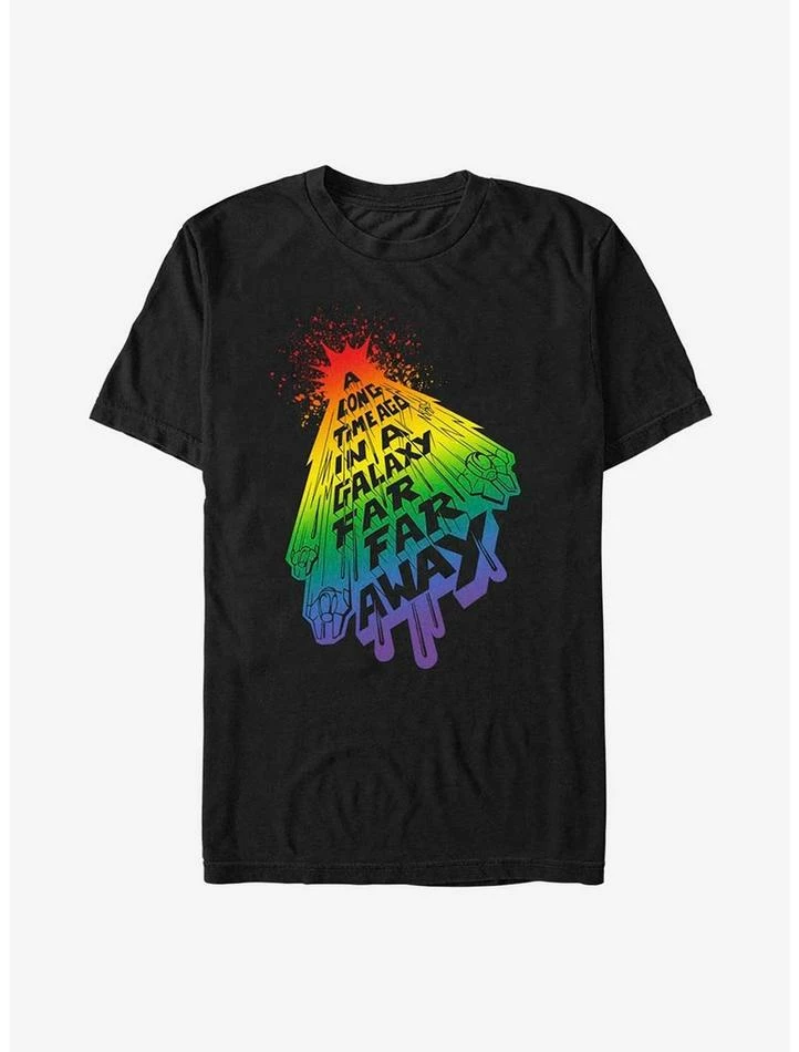 Best Sale 🥰 Star Wars Far Away Rainbow Pride T-Shirt ✨ 3 Best Sale 🥰 Star Wars Far Away Rainbow Pride T-Shirt ✨