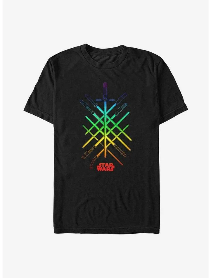 Best Sale ๐ Star Wars Rainbow Lightsabers Pride T-Shirt ๐งจ 3 Best Sale ๐ Star Wars Rainbow Lightsabers Pride T-Shirt ๐งจ