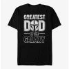Outlet ✨ Star Wars The Mandalorian Father's Day Galaxy's Best Dad T-Shirt 💯 -Star Wars Clothing Sales 19446587 hi