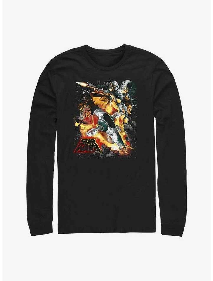 Discount 🎁 Star Wars Force Hunter Long-Sleeve T-Shirt 🎉 3 Discount 🎁 Star Wars Force Hunter Long-Sleeve T-Shirt 🎉