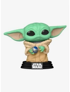 New 🛒 Funko Star Wars The Mandalorian Pop! Grogu With Armor Vinyl Bobble-Head 💯