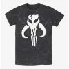 Best Pirce 🔥 Star Wars Mandalorian Logo Mineral Wash T-Shirt 👏 -Star Wars Clothing Sales 19873984 hi
