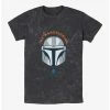 Coupon 🔥 Star Wars The Mandalorian Helmet Mineral Wash T-Shirt ❤️ -Star Wars Clothing Sales 19874035 hi