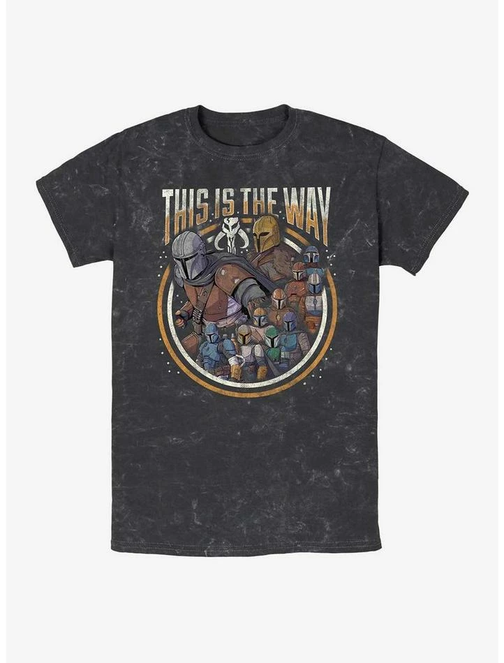 Hot Sale ✨ Star Wars The Mandalorian The Way Mineral Wash T-Shirt 🛒 3 Hot Sale ✨ Star Wars The Mandalorian The Way Mineral Wash T-Shirt 🛒