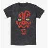 Discount 🛒 Star Wars Darth Maul Face Mineral Wash T-Shirt 🛒 -Star Wars Clothing Sales 19874497 hi