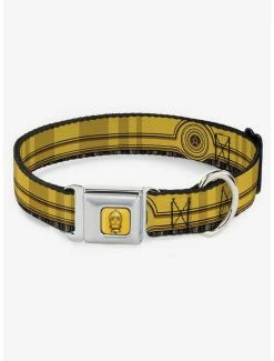 Cheapest 👍 Star Wars C3PO Wires Bounding Seatbelt Buckle 🦮 Dog Collar 🎉