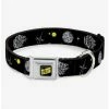 Outlet 🧨 Star Wars Death Star Millennium Falcon Seatbelt Buckle 🦮 Dog Collar 😍