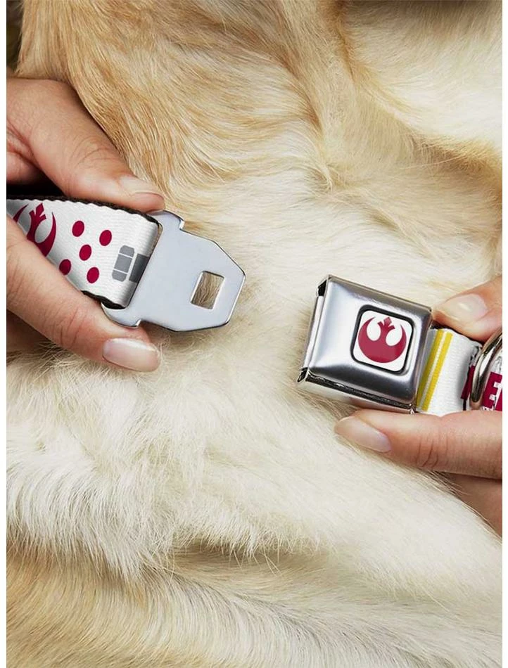Discount ✨ Star Wars Rebel Pilot Rebel Alliance Insignia X Wing Fighter Seatbelt Buckle 🦮 Dog Collar 🤩 4 Discount ✨ Star Wars Rebel Pilot Rebel Alliance Insignia X Wing Fighter Seatbelt Buckle 🦮 Dog Collar 🤩 - Image 2