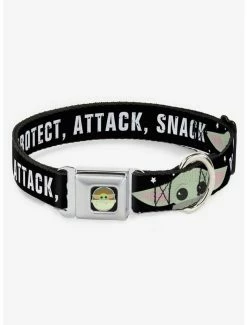 Discount 👏 Star Wars The Mandalorian The Child Protect Attack Snack Seatbelt Buckle 🦮 Dog Collar 👍
