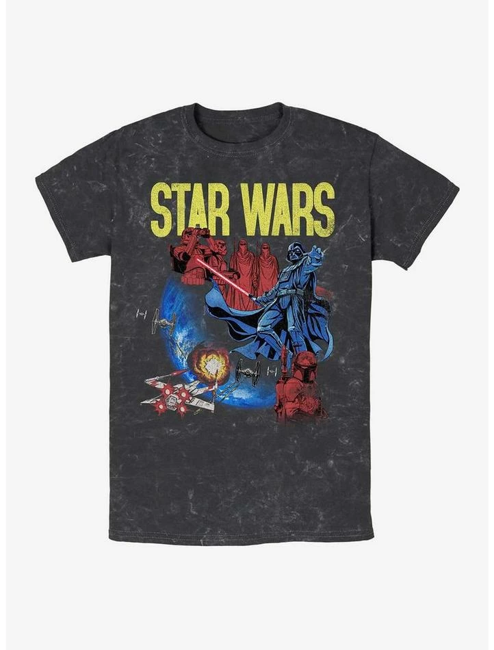 Brand new 🛒 Star Wars Darth Vader Space Mineral Wash T-Shirt 💯 3 Brand new 🛒 Star Wars Darth Vader Space Mineral Wash T-Shirt 💯