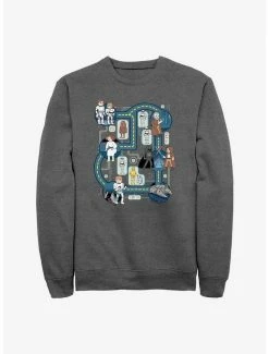 Discount 🌟 Star Wars Death Star Map Sweatshirt 😉