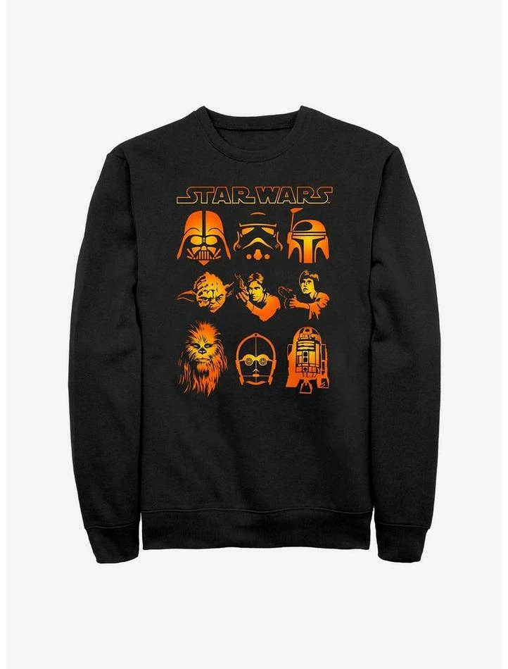 Best deal 😀 Star Wars Galaxy Faces Sweatshirt 🤩 3 Best deal 😀 Star Wars Galaxy Faces Sweatshirt 🤩
