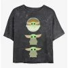 New 💯 Star Wars The Mandalorian Child Stack Mineral Wash Crop 👧 Girls T-Shirt ✔️ -Star Wars Clothing Sales 19939345 hi