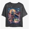 Coupon 🎉 Star Wars The Mandalorian Starry Squad Mando and Child Mineral Wash Crop 👧 Girls T-Shirt 🔥 -Star Wars Clothing Sales 19939408 hi
