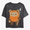 Wholesale ⌛ Star Wars Ewok Spear Mineral Wash Crop 👧 Girls T-Shirt 🌟 -Star Wars Clothing Sales 19939520 hi