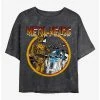 Flash Sale 🔔 Star Wars Metal Droids C-3PO and R2-D2 Mineral Wash Crop 👧 Girls T-Shirt 🌟 -Star Wars Clothing Sales 19939576 hi