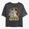 Cheapest 🌟 Star Wars Psychedelic Star Wars Mineral Wash Crop 👧 Girls T-Shirt 🌟 -Star Wars Clothing Sales 19939611 hi
