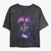 Budget 👍 Star Wars Vader Space Helmet Mineral Wash Crop 👧 Girls T-Shirt 🤩 -Star Wars Clothing Sales 19939681 hi