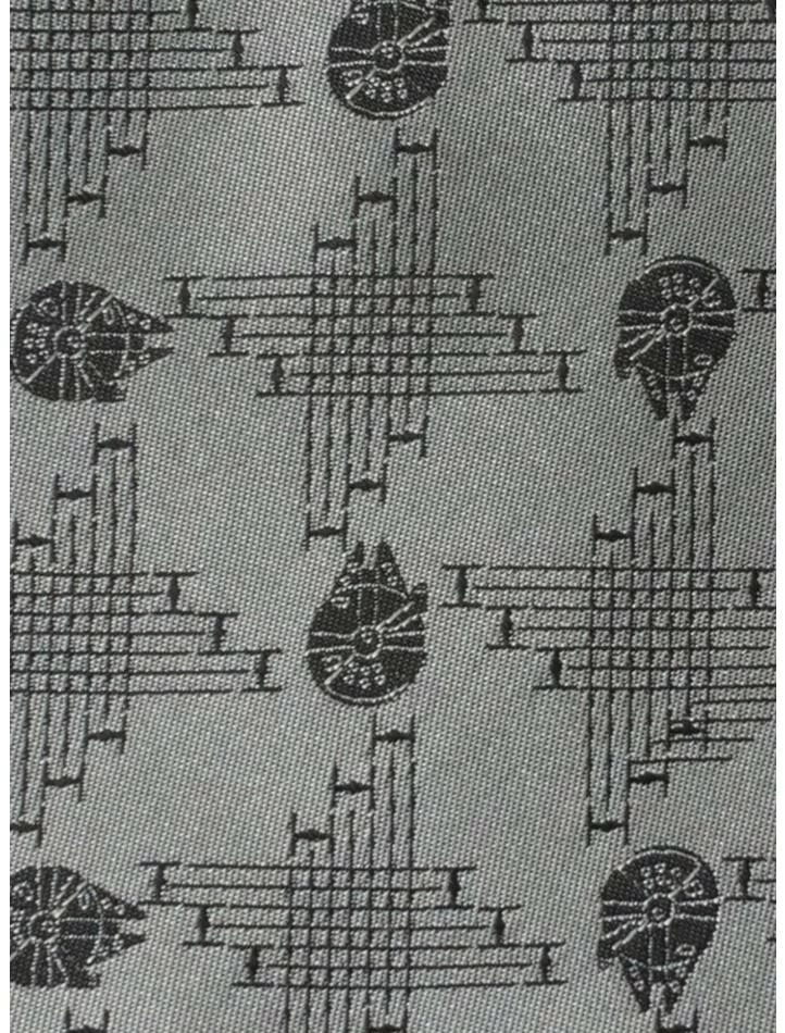New 🥰 Star Wars Millennium Falcon Gray Men's Tie 🧨 7 New 🥰 Star Wars Millennium Falcon Gray Men's Tie 🧨 - Image 5