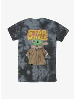 Budget 🎉 Star Wars The Mandalorian Logo Child Gaze Tie-Dye T-Shirt ✨