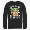 Wholesale 🎁 Star Wars The Mandalorian Grogu To Be Cute Long-Sleeve T-Shirt 🥰 1 Wholesale 🎁 Star Wars The Mandalorian Grogu To Be Cute Long-Sleeve T-Shirt 🥰 -Star Wars Clothing Sales 20110575 hi