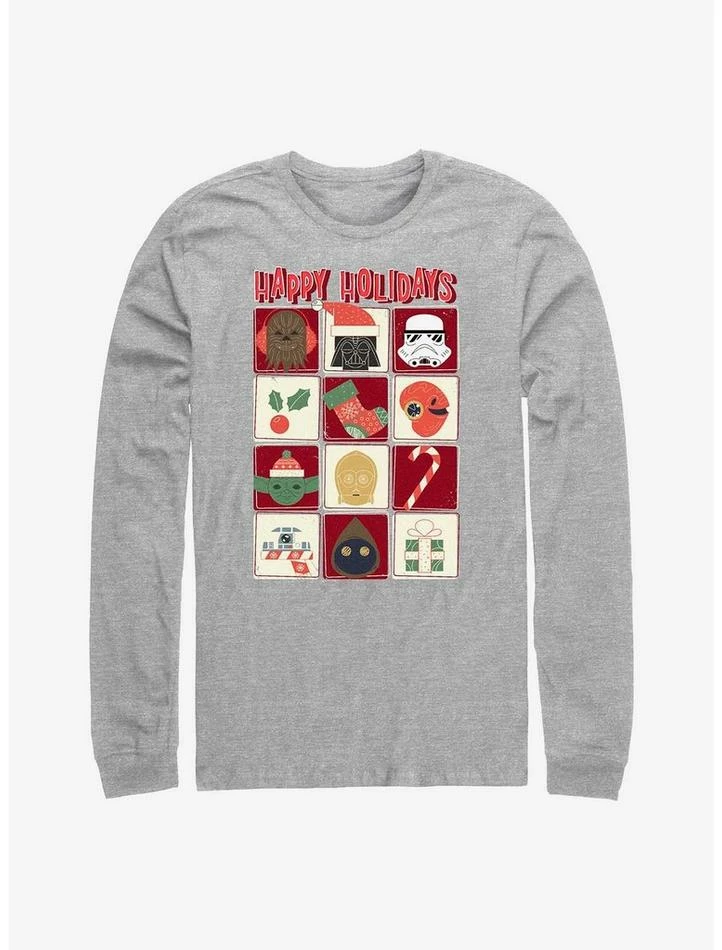 Flash Sale 💯 Star Wars Holiday Icons Long-Sleeve T-Shirt ❤️ 3 Flash Sale 💯 Star Wars Holiday Icons Long-Sleeve T-Shirt ❤️