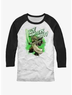 Discount 🎁 Star Wars: The Clone Wars Yoda Size Matters Not Raglan T-Shirt 🥰
